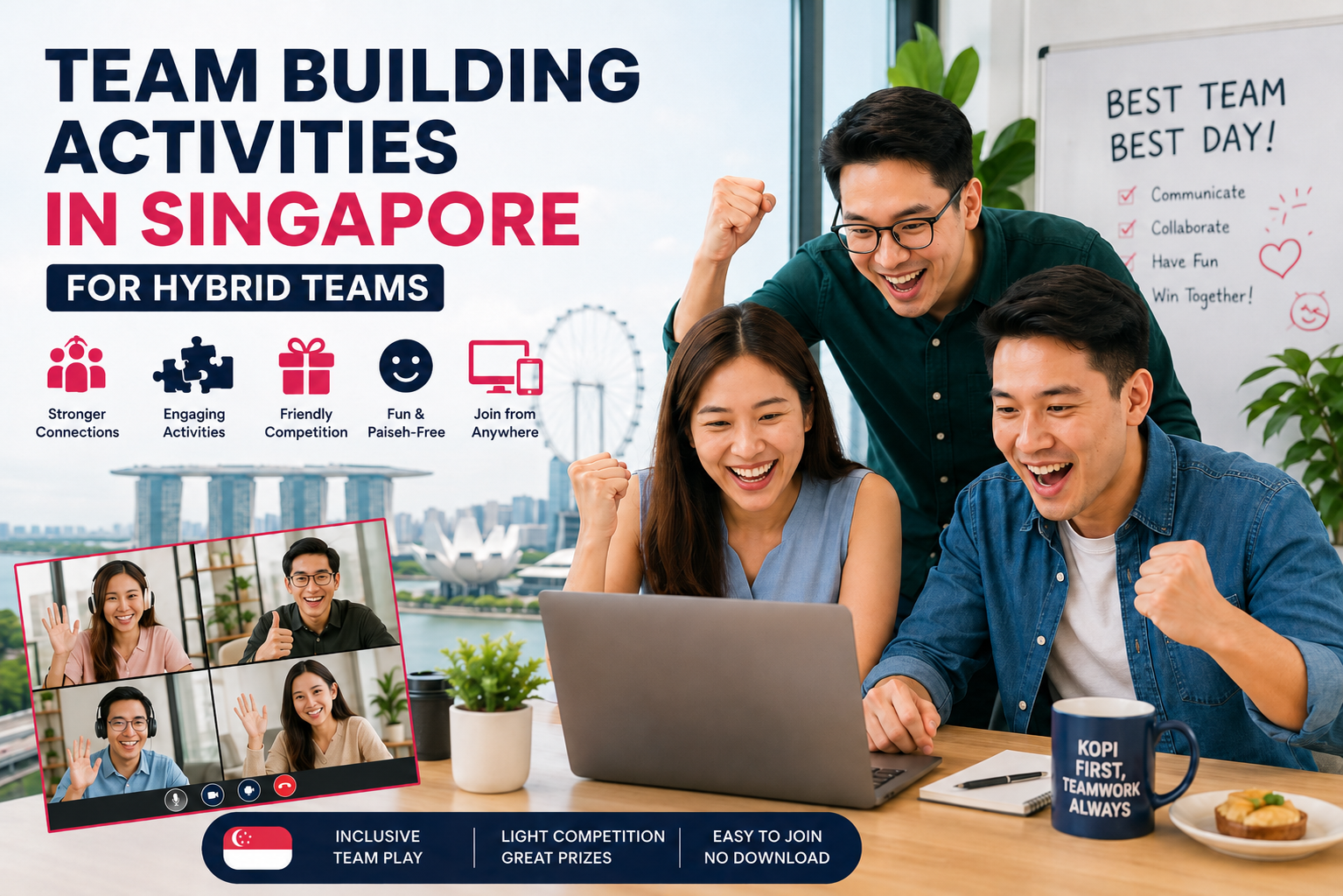 Team Building Activities in Singapore for Hybrid Teams