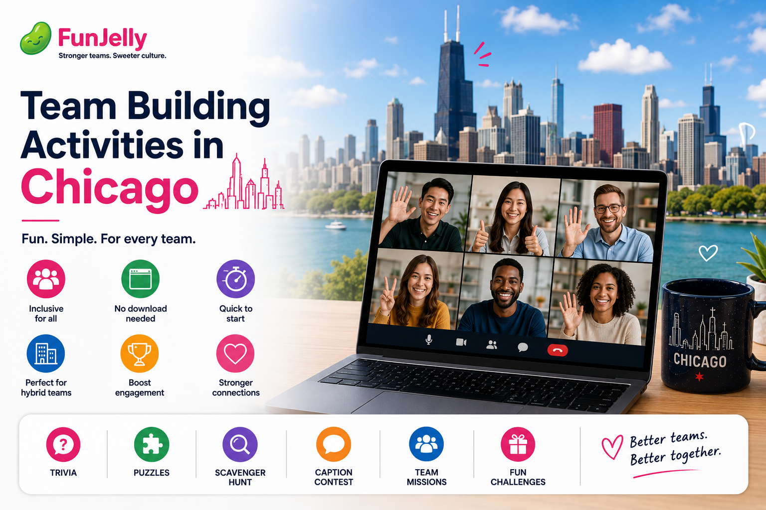 Team Building Activities in Chicago for Hybrid and Corporate Teams