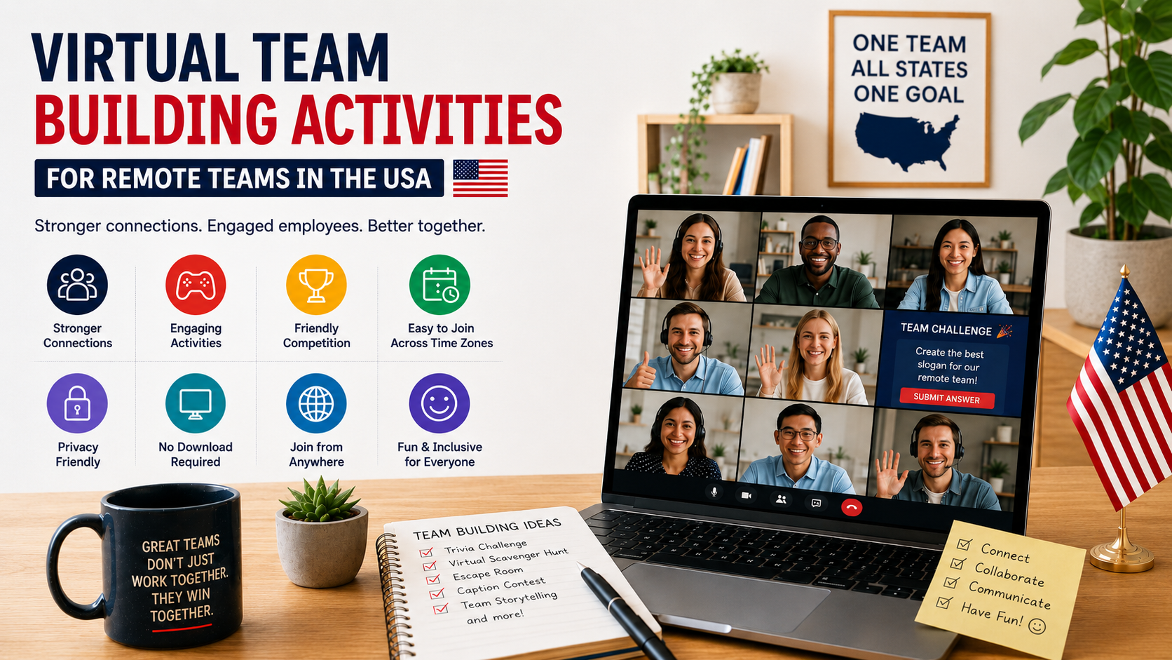 Best Virtual Team Building Activities for Remote Teams in the USA