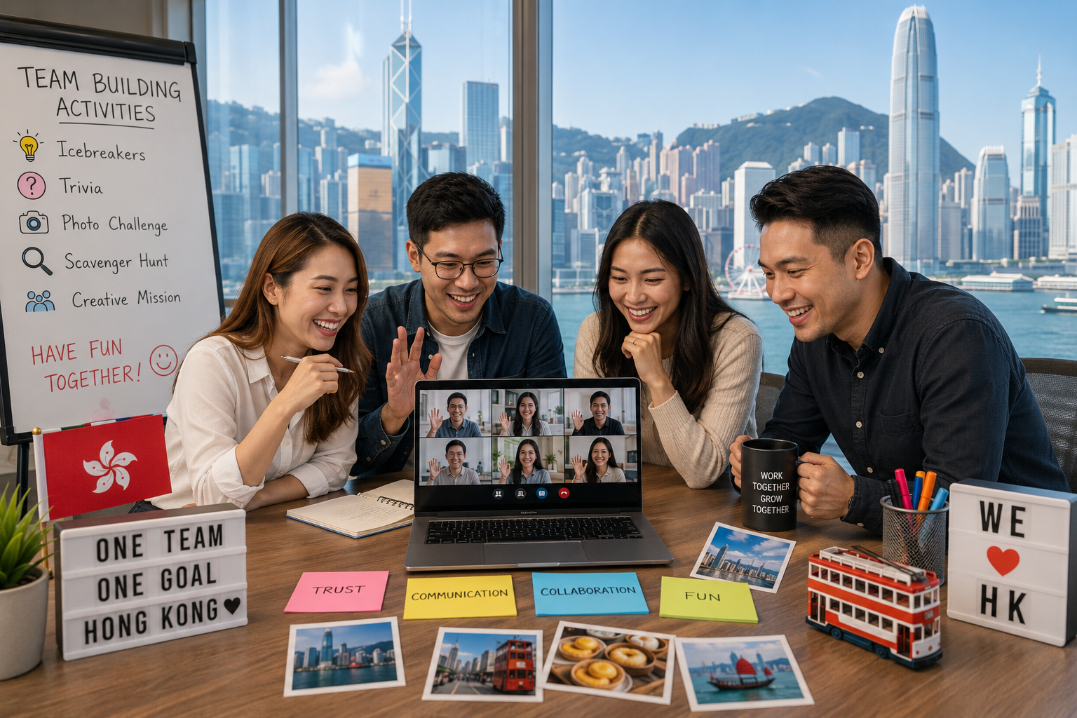 Team Building Activities in Hong Kong for Hybrid Teams