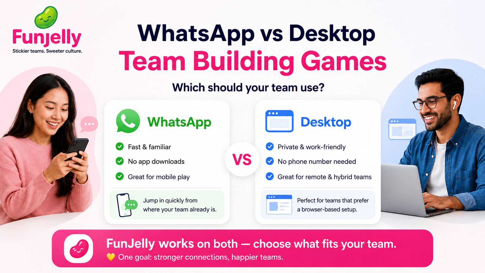 WhatsApp vs Desktop Team Building Games: Which Should Your Team Use?