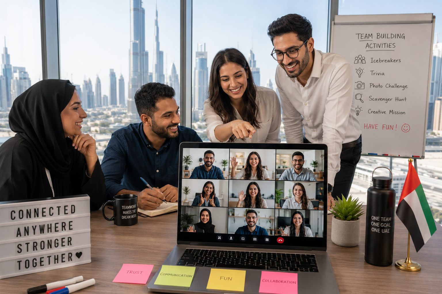 Team Building Activities in Dubai, Abu Dhabi and UAE for Hybrid Teams
